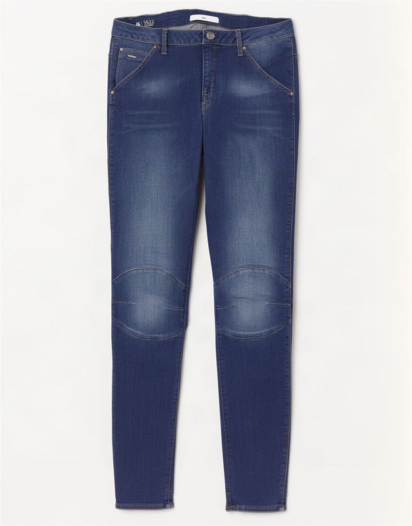 Blugi skinny pentru femei G-Star cu talie medie W28 L30 albastru
