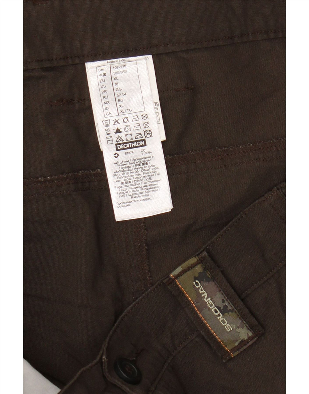 Pantaloni scurți cargo Decathlon pentru bărbați XL W38 Maro Poliester
