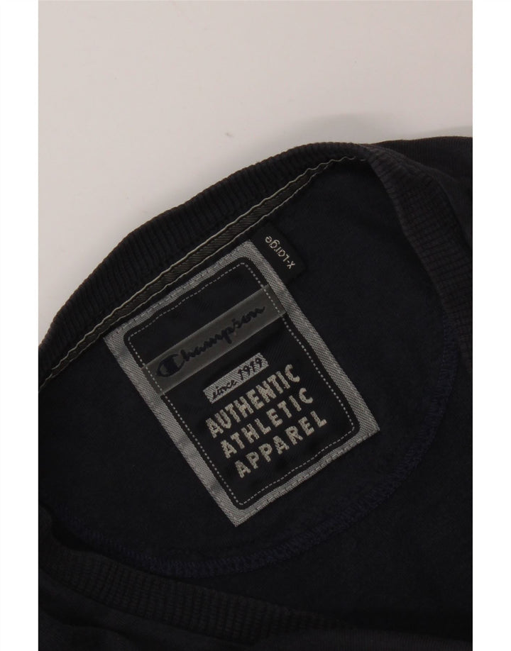 Top pentru bărbați Champion cu mânecă lungă XL bleumarin