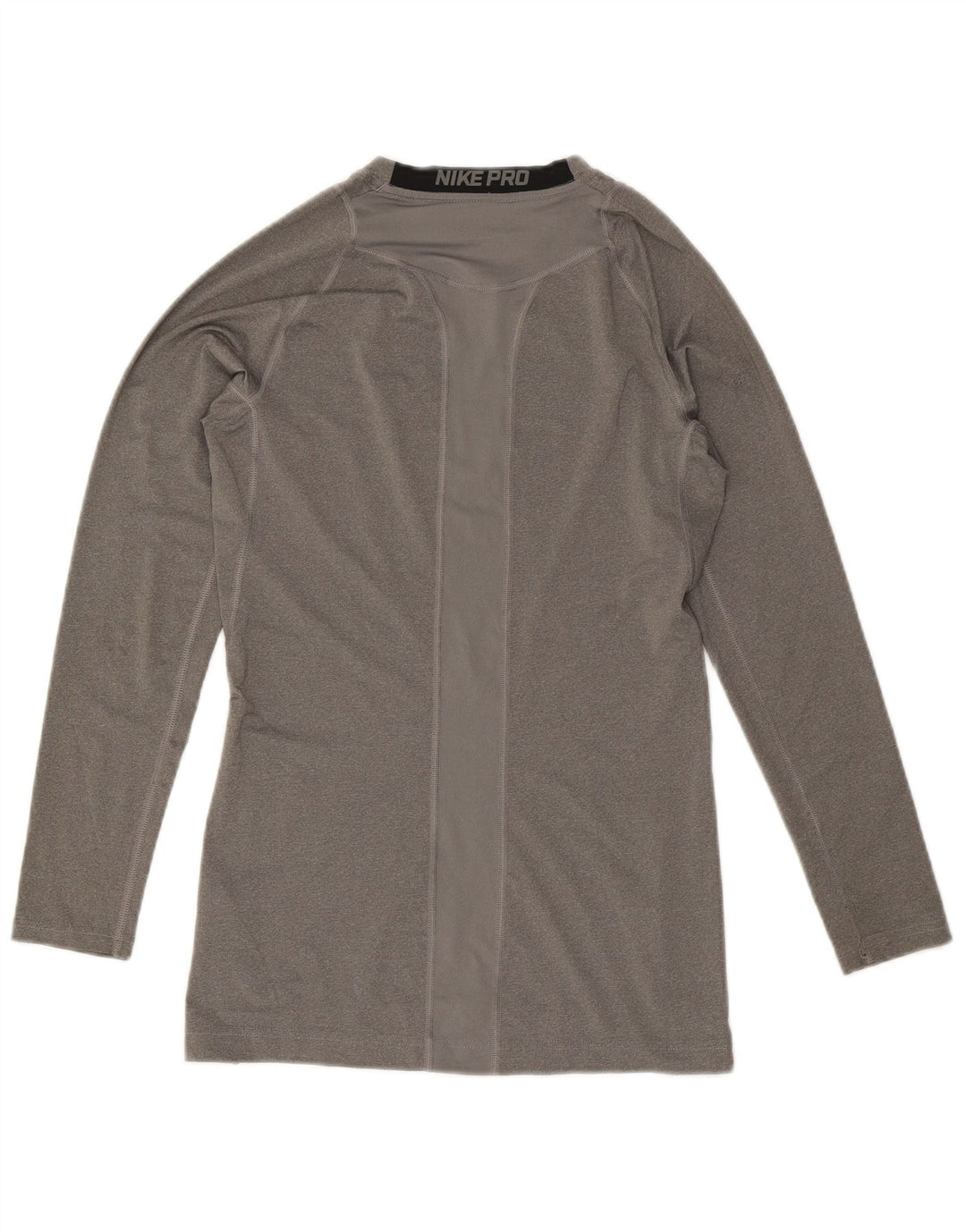 Tricou pentru bărbați Nike Dri Fit Top cu mânecă lungă, gri mediu, poliester color bloc