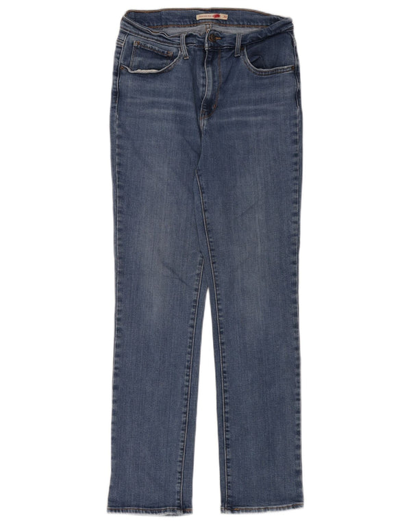 Blugi drepti cu talie mare Levi's 724 pentru femei W30 L28 albastru