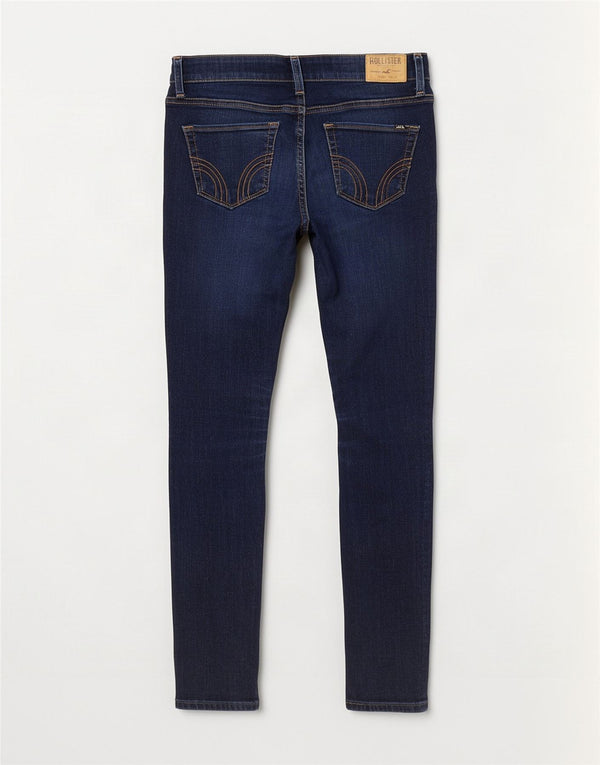 Blugi skinny pentru femei Hollister US 1 XS W25 L29 Bumbac bleumarin