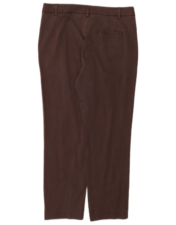 Pantaloni chino drepți pentru femei Trussardi IT 48 Medium W32 L26 Maro Lyocell