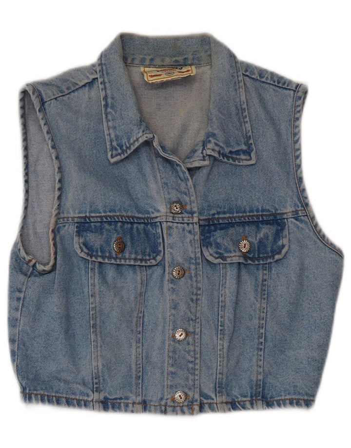Gilet Fete VINTAGE Denim 9-10 Ani Bumbac Albastru