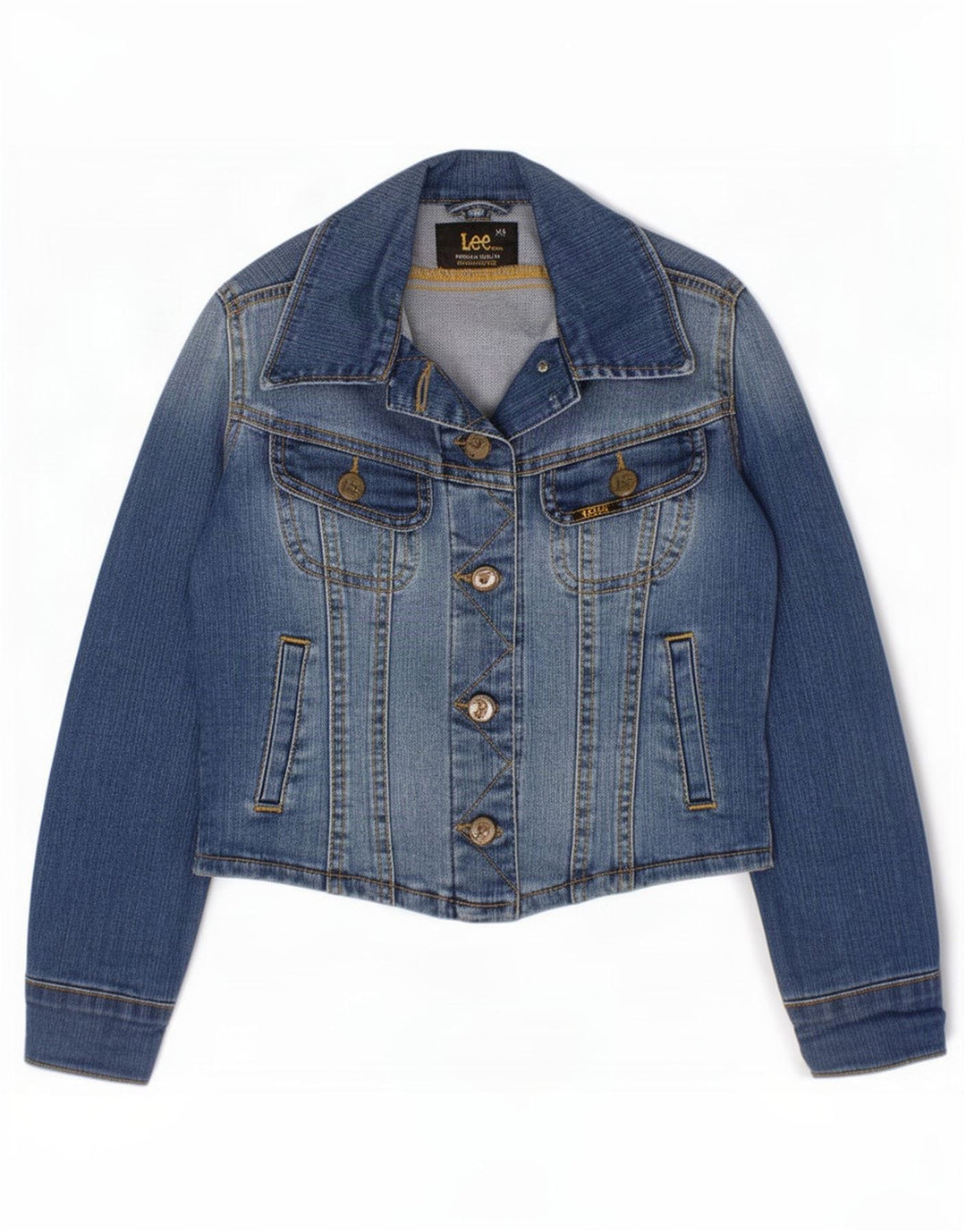 Jachetă Lee Fete Denim 7-8 Ani XS Bumbac Albastru
