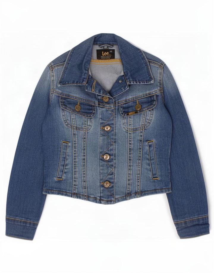 Jachetă Lee Fete Denim 7-8 Ani XS Bumbac Albastru
