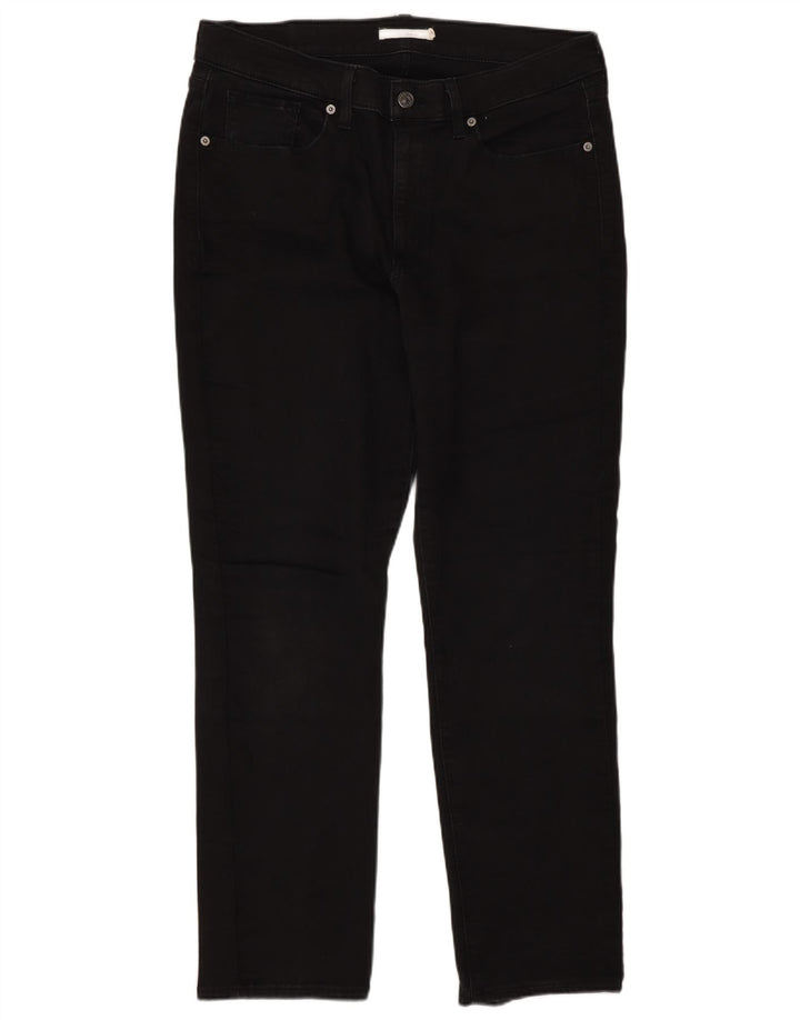 Blugi drepti clasici pentru femei Levi's W32 L30 bumbac negru
