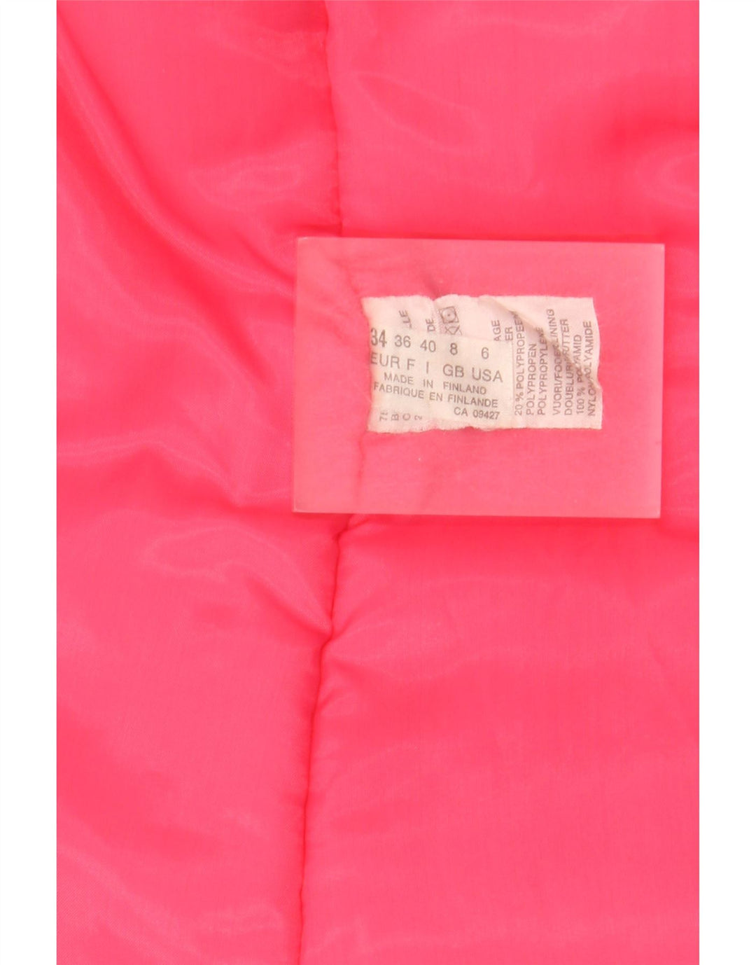Palton supradimensionat pentru femei vintage UK 8 mic bumbac roz