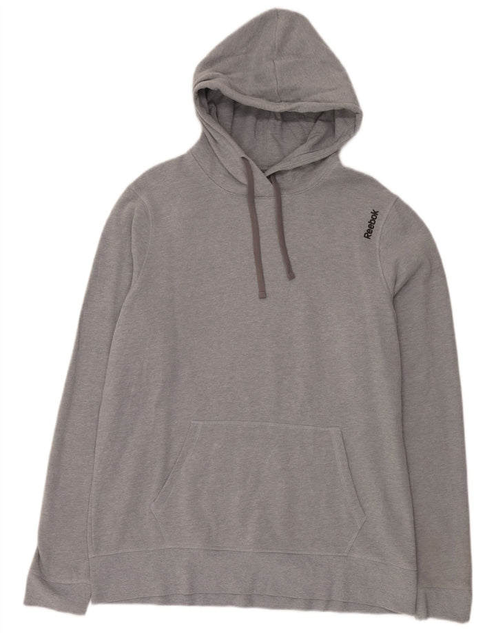 Jumper Reebok pentru bărbați, bumbac mare, gri