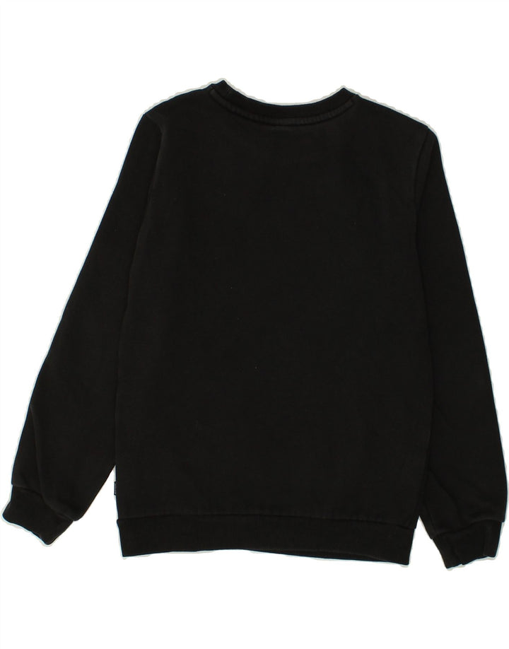 PUMA Boys Graphic Sweatshirt Jumper 11-12 Years Black Cotton | Vintage Puma | Thrift | Second-Hand Puma | Used Clothing | Messina Hembry 