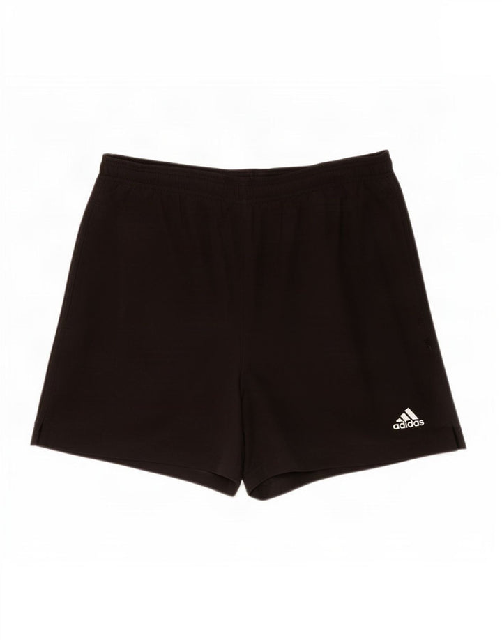 Pantaloni scurți sport pentru bărbați Adidas, mari, negru, poliester