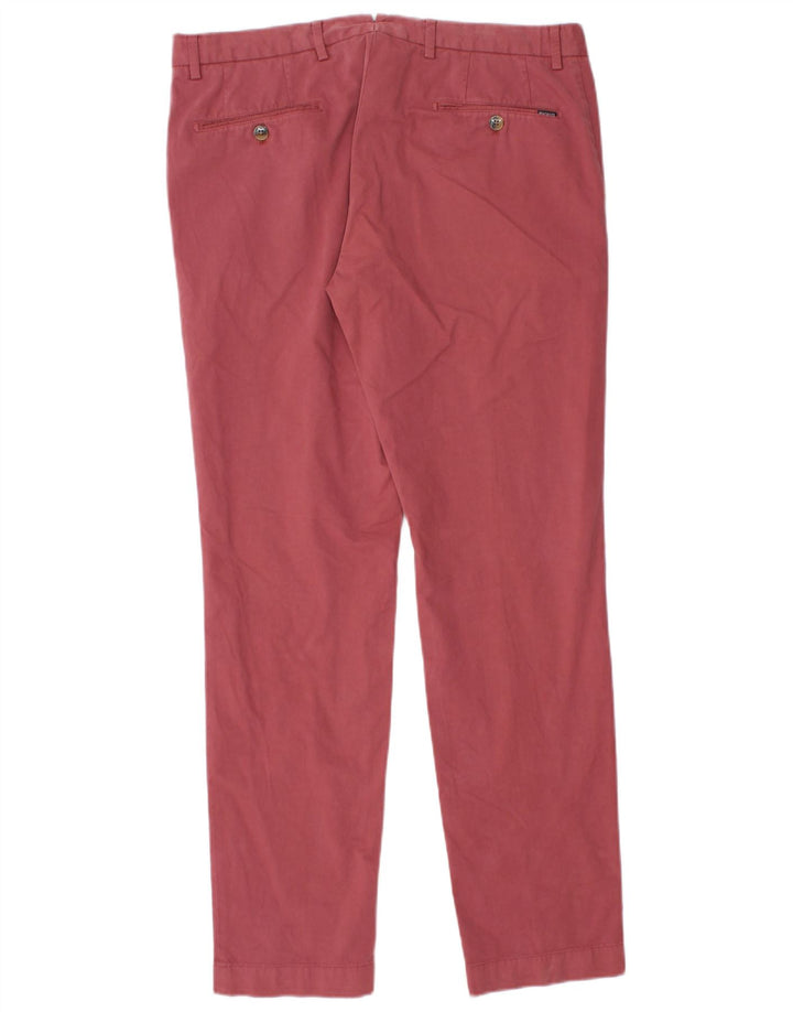 Pantaloni slim pentru bărbați Hackett W33 L31 bumbac roz
