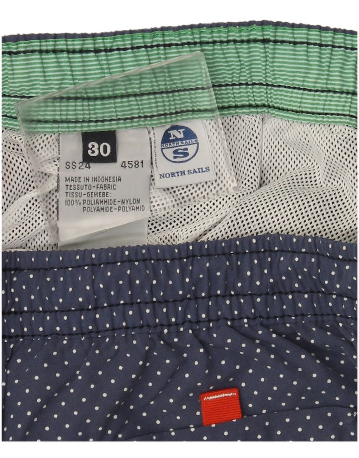 Pantaloni scurți de înot North Sails pentru bărbați, medii, albastru, poliamidă cu pete