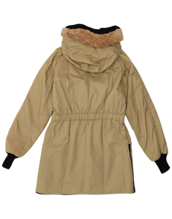 Jachetă parka cu glugă pentru femei Refrigiwear UK 16, mare, bej, bloc de culoare