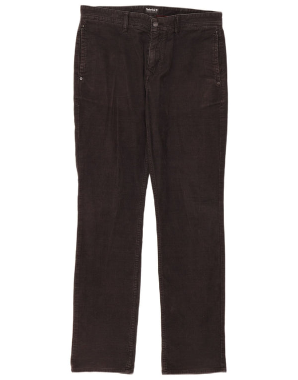 Pantaloni Timberland pentru bărbați, subțiri, din velur, L33 L34, bumbac negru