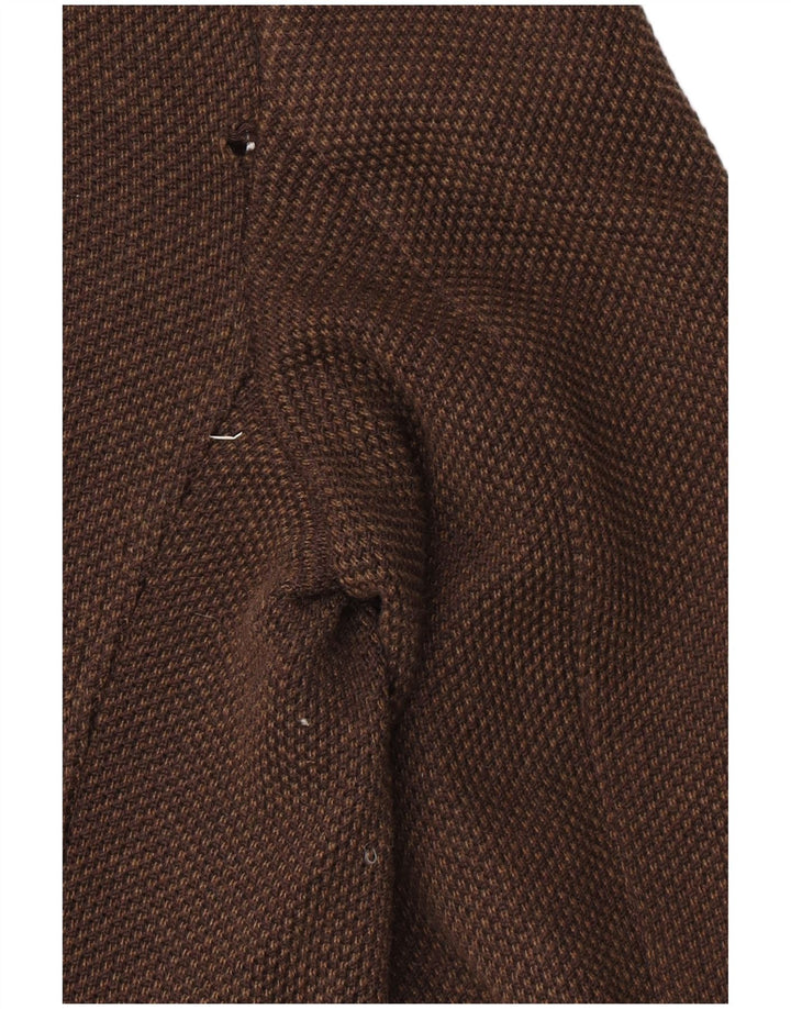 Massimo Dutti Jachetă pentru bărbați cu 2 nasturi, UK 42 XL, bumbac maro