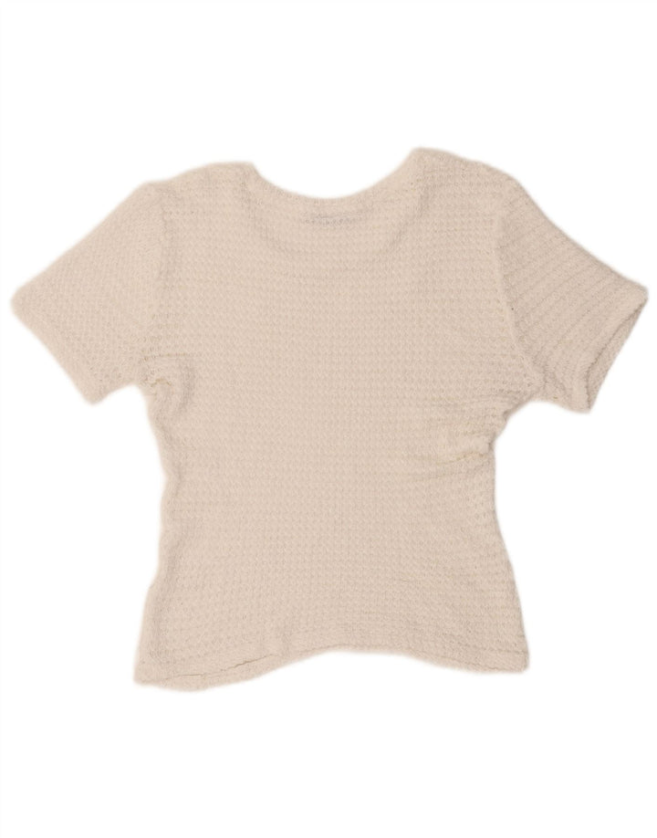 Bluză din tricot Trafaluc pentru femei Zara UK 14 Medium White