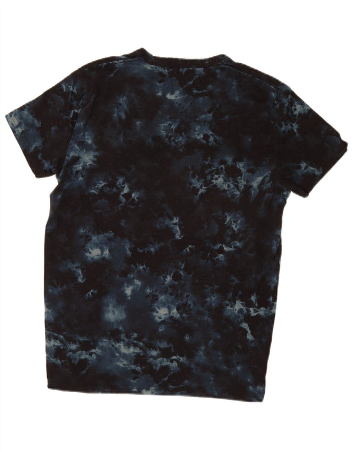 HOLLISTER tricou grafic pentru bărbați Top mic, bleumarin, din bumbac Tie Dye