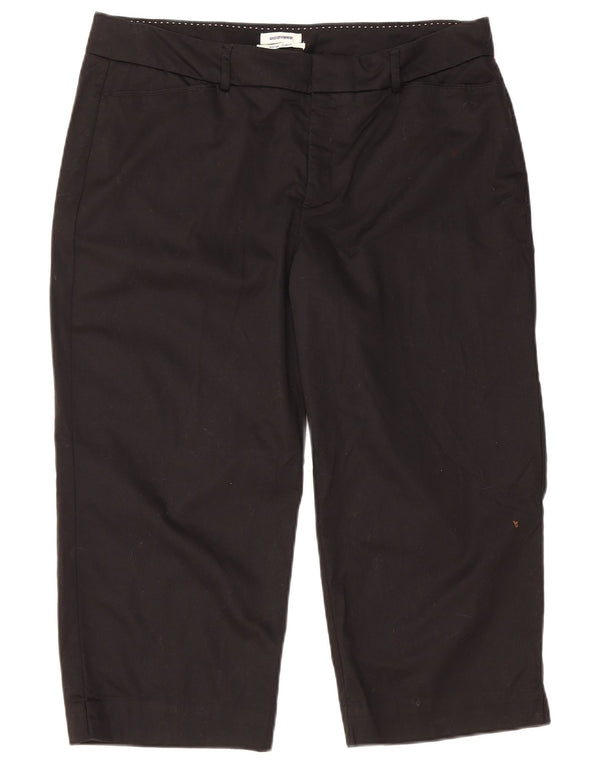 Pantaloni capri cu talie medie pentru femei DOCKERS US 16 2XL W36 L21 negru