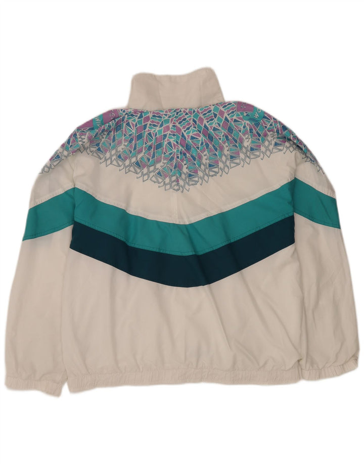 Jachetă de trening pentru bărbați ELLESSE, XL, albă, geometrică