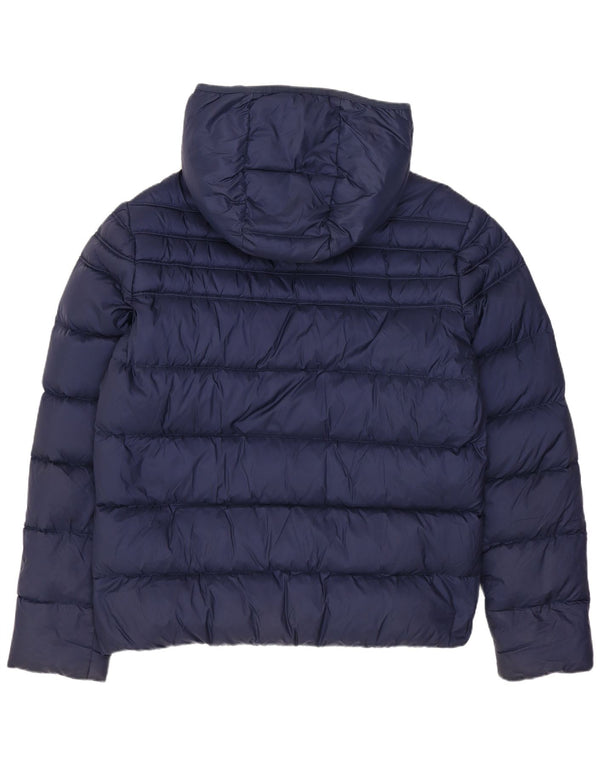 Jachetă căptușită cu glugă pentru bărbați CALVIN KLEIN JEANS UK 40 Mare nailon bleumarin