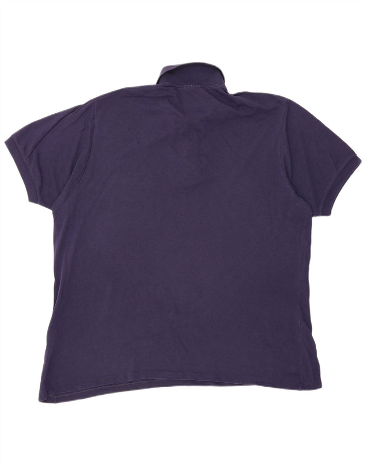Tricou polo pentru bărbați LACOSTE Mărimea 7 2XL Bumbac bleumarin