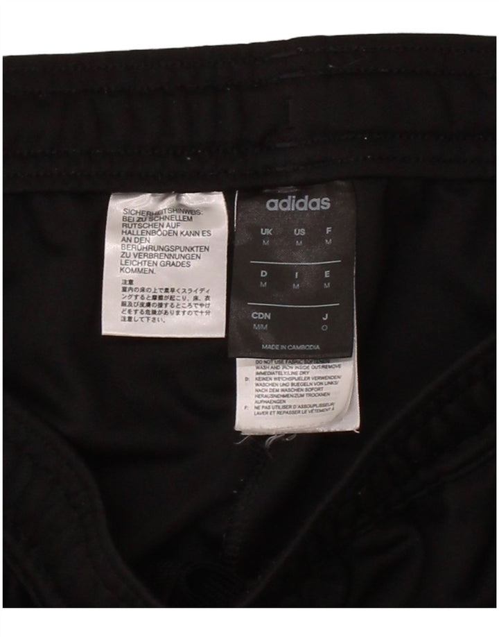 ADIDAS Mens Tracksuit Trousers Medium  Black Polyester