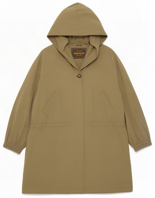 Penny Black Jachetă Parka supradimensionată pentru femei cu glugă IT 44 Medium Khaki
