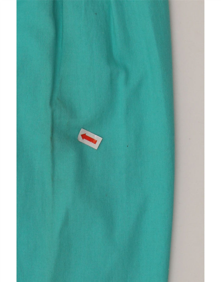 Pantaloni chino VINTAGE pentru femei cu talie înaltă L28 L27 bumbac turcoaz