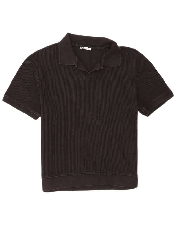 Tricou polo pentru bărbați Zara, mare, negru