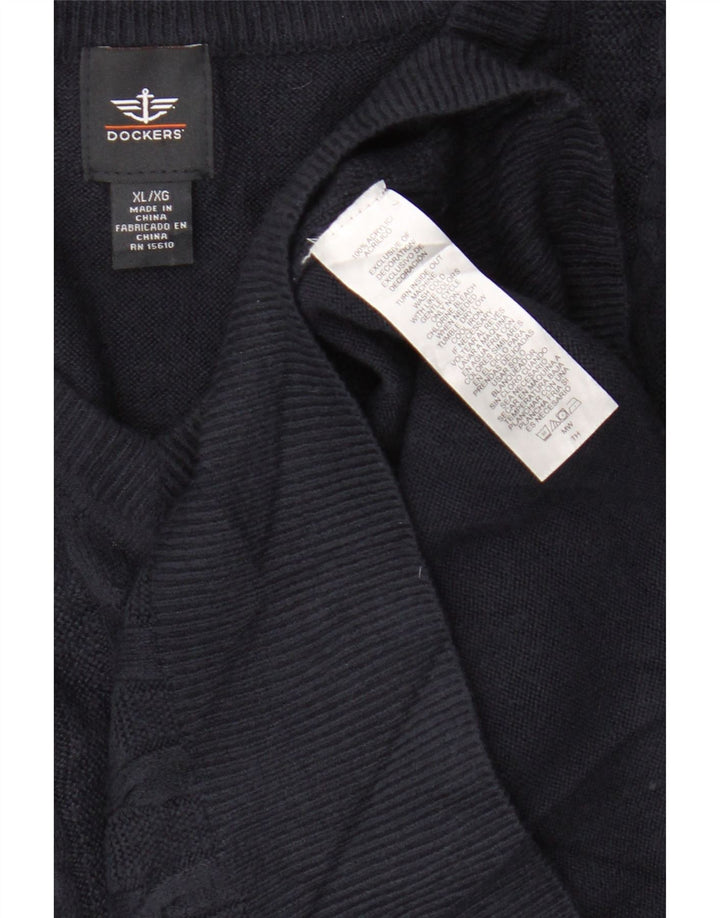 Dockers Vest pentru bărbați Tank Top XL Bleumarin Acrilic