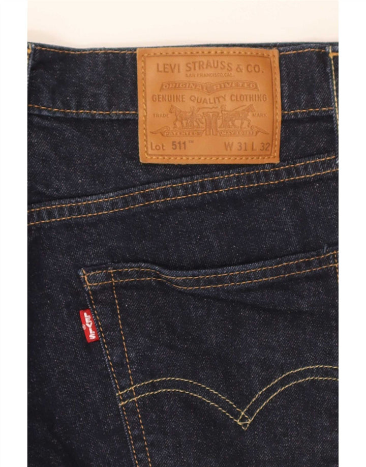 Blugi pentru bărbați Levi's 511 Slim W31 L32 Bumbac bleumarin