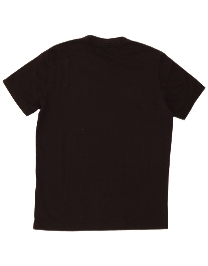 Tricou grafic Champion pentru bărbați Top mediu din bumbac negru
