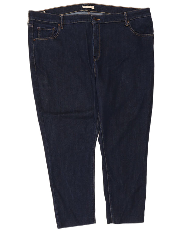 Blugi skinny cu talie mare 721 Levi's pentru femei US 24 4XL W42 L24 bleumarin