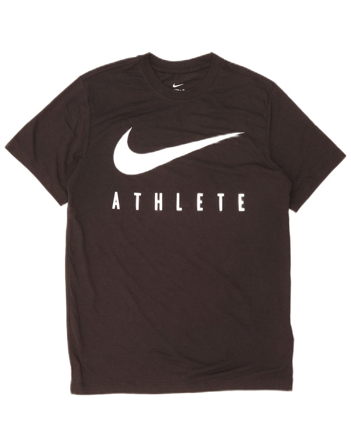 Tricou grafic NIKE Dri Fit pentru bărbați Top mic poliester negru