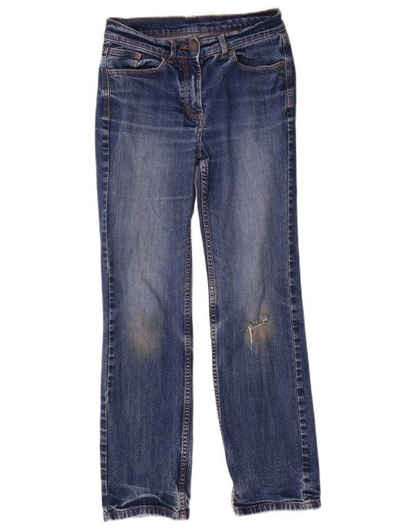 Blugi drepti pentru femei Marks & Spencer UK 8 Small W26 L29 Bumbac albastru