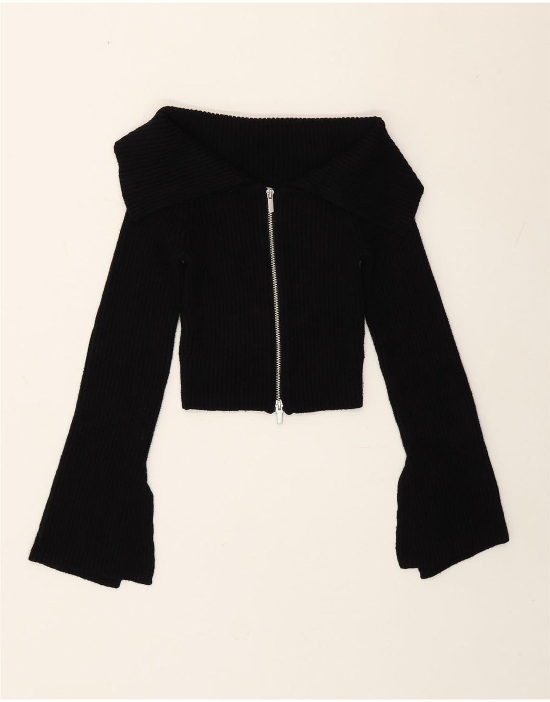 Pulover Bolero pentru femei Zara UK 12 Medium Negru