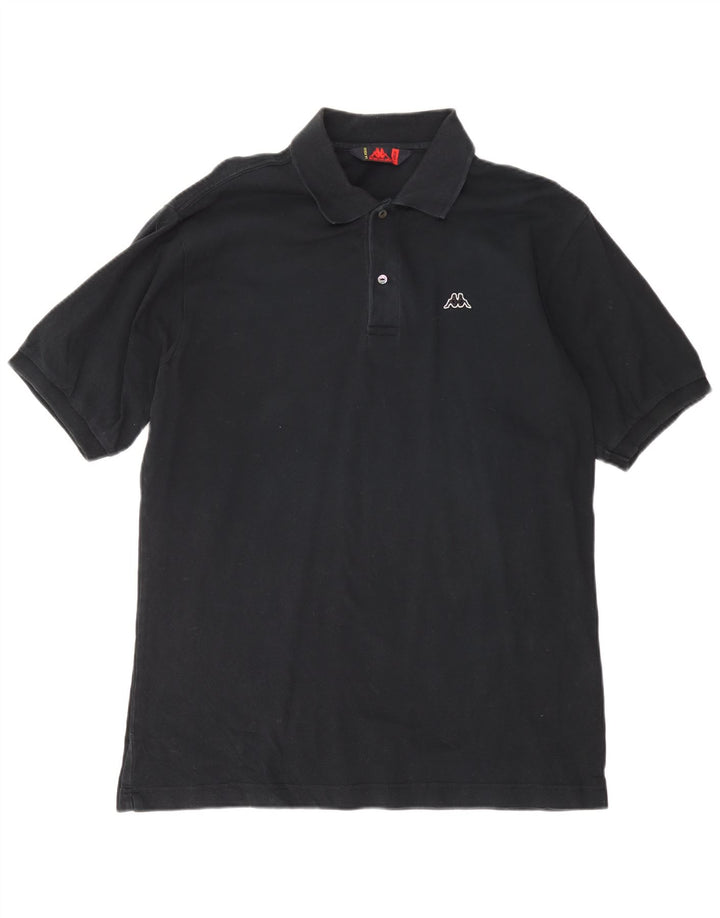 Cămașă polo pentru bărbați KAPPA XL bumbac negru