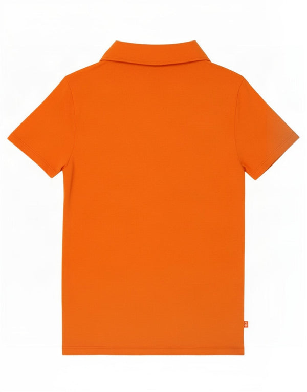 Tricou polo Benetton pentru femei UK 12 Bumbac portocaliu mediu