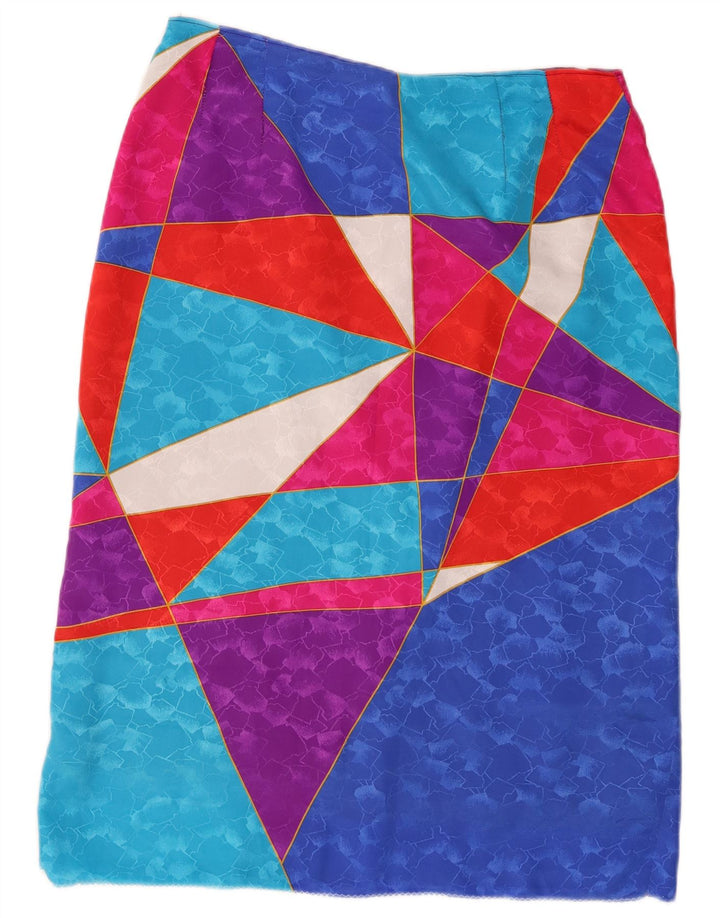 Fusta Dreaptă Vintage Femei W30 Mediu Multicolor Geometric