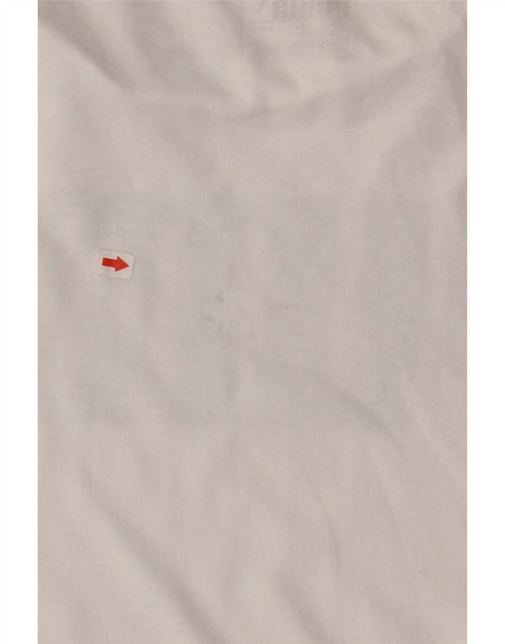 PUMA Womens Graphic T-Shirt Top UK 14 Medium White Cotton Vintage Puma and Second-Hand Puma from Messina Hembry 