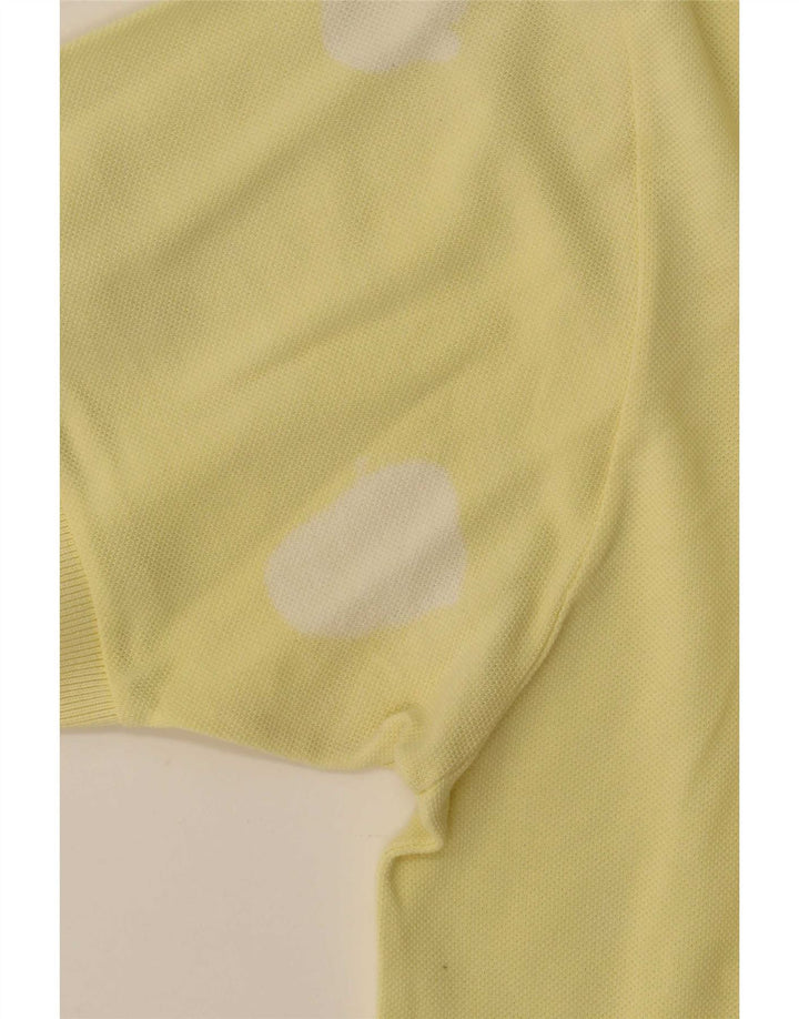 Tricou polo Lacoste pentru bărbați, mărimea 4, bumbac galben mediu