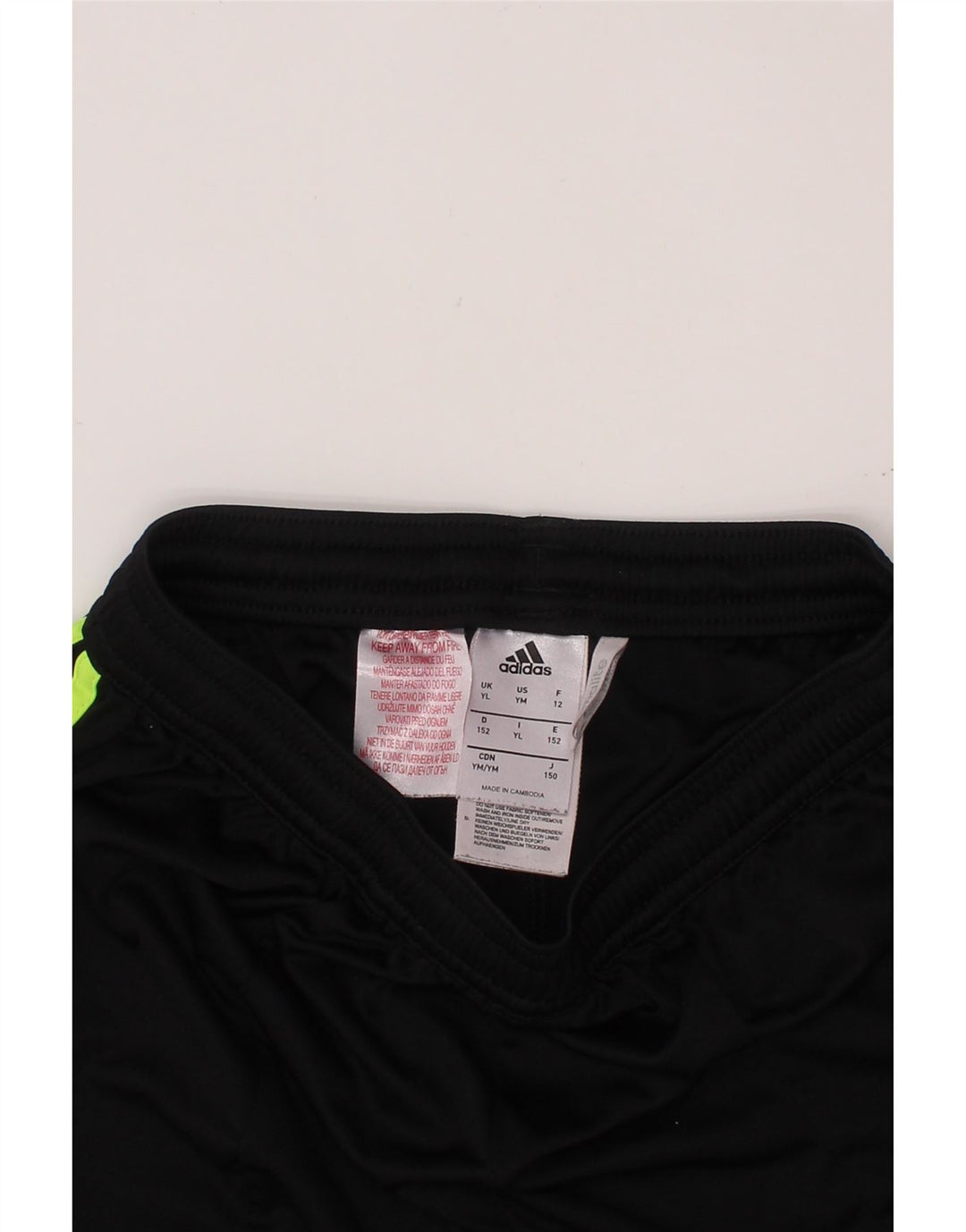 Pantaloni scurți sport Climalite ADIDAS pentru băieți 11-12 ani, negru, color block