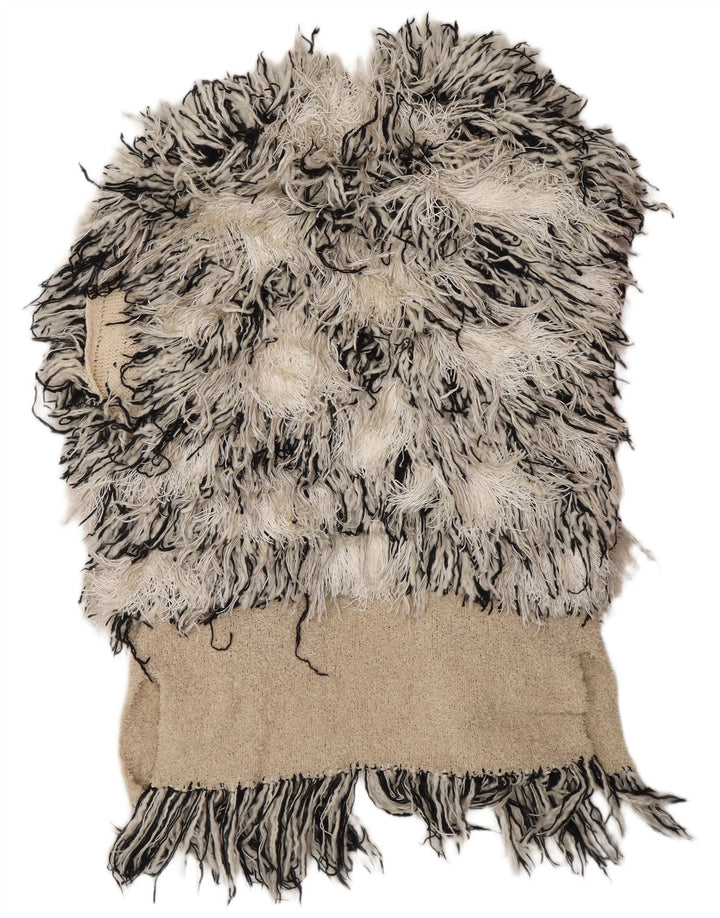 MALENE BIRGER Pulover cardigan pentru femei UK 10 mic, alb, boem