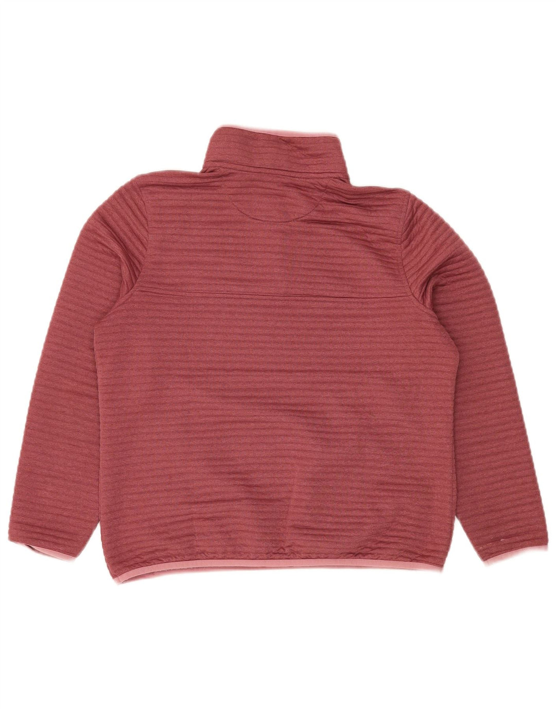 L.L.BEAN Pulover pentru damă cu gât cu nasturi, UK 14 Burgundy mediu