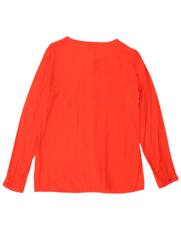 Bluză cămașă pentru femei Benetton UK 10 Small Red Viscose