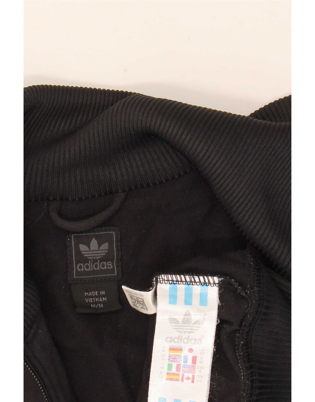 Jachetă de top pentru trening Adidas pentru femei UK 14 Poliester mediu negru