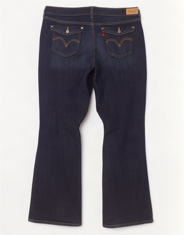 Jeans Levi's pentru femei 515 cu talie înaltă Bootcut US 16 2XL W33 L32 bleumarin