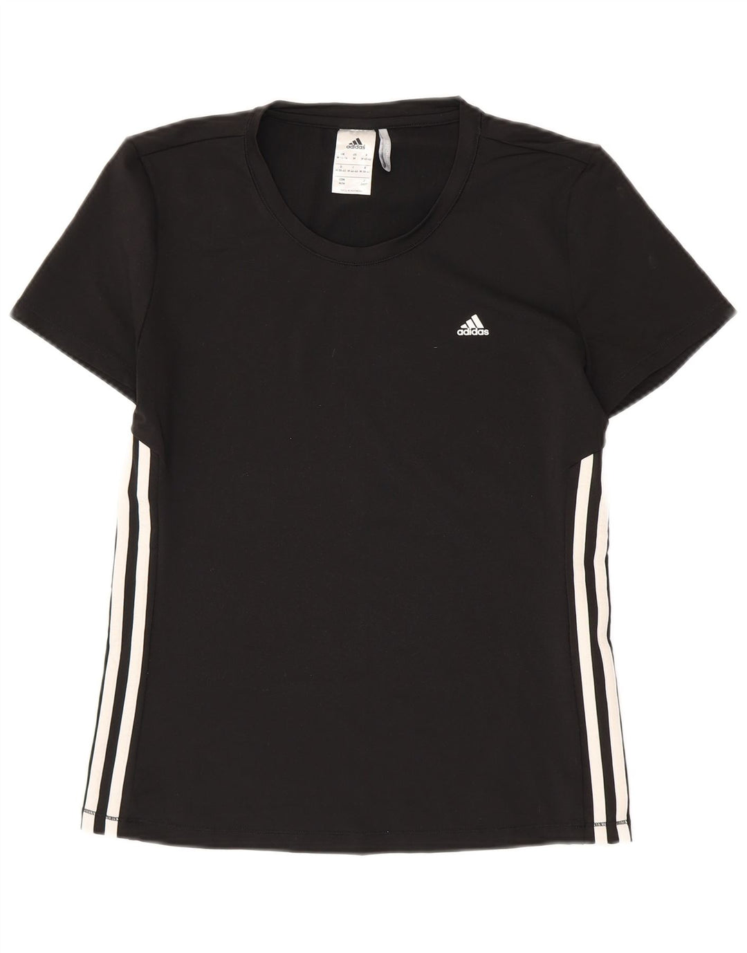 Tricou ADIDAS Climalite pentru femei UK 12/14 Poliester mediu negru