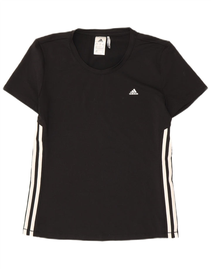 Tricou ADIDAS Climalite pentru femei UK 12/14 Poliester mediu negru